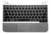Клавиатура Samsung NC210, CNBA5902985 с тачпадом в сборе, серебристая (БУ)