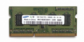 Память Samsung M471B2873EH1-CH9, 1Gb, DDR3, 1R*8, 1333MHz, PC3-10600S-09-10-B1