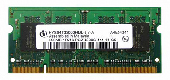 Память Infineon HYS64T32000HDL-3.7-A, 256MB, DDR2, 1R*16, 533MHz, PC2-4200S-444-11-C0