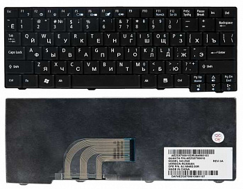 Клавиатура Acer Aspire One A110, NSK-AJE0R, PK1306F01H0, 9J.N9482.E0R