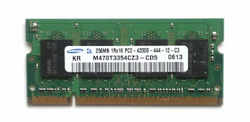 Память Samsung M470T3354CZ3-CD5, 256MB, DDR2, 1R*16, 533MHz, PC2-4200S-444-12-C3